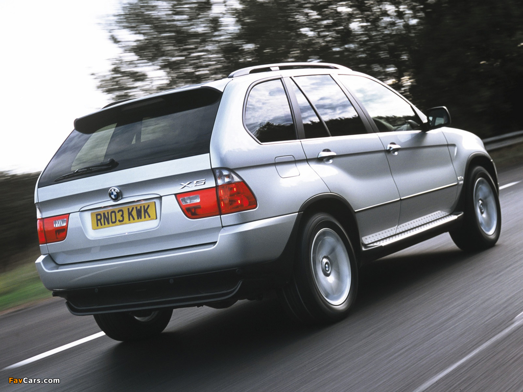 Images of BMW X5 3.0d UK-spec (E53) 2003–07 (1024 x 768)
