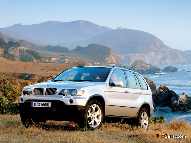 BMW X5 4.4i (E53) 2000–03 wallpapers (640 x 480)