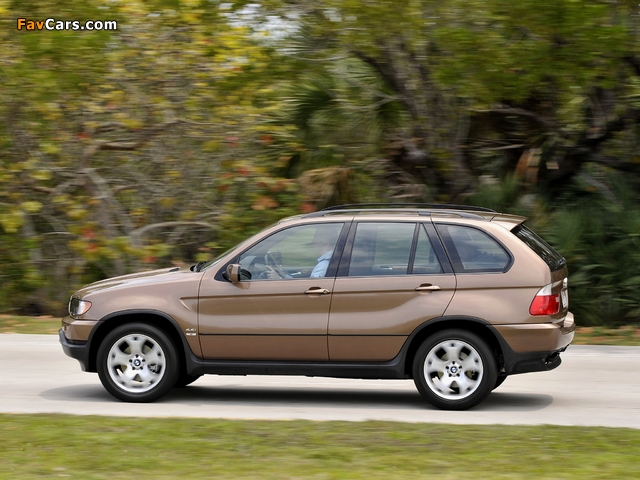 BMW X5 4.4i US-spec (E53) 2000–03 wallpapers (640 x 480)