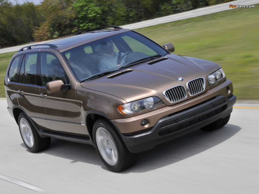 BMW X5 4.4i US-spec (E53) 2000–03 wallpapers (1024 x 768)