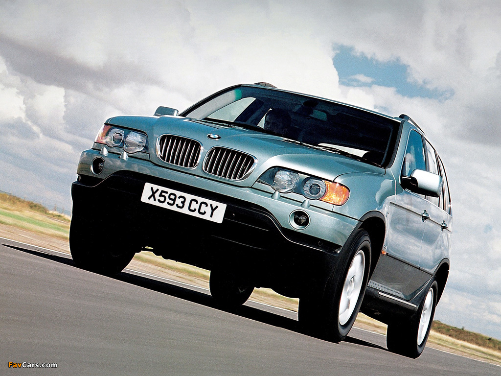 BMW X5 4.4i UK-spec (E53) 2000–03 wallpapers (1024 x 768)