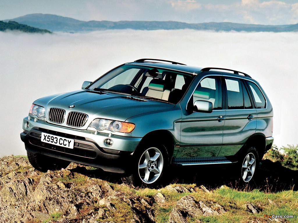 BMW X5 4.4i UK-spec (E53) 2000–03 wallpapers (1024 x 768)