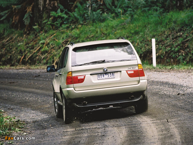 BMW X5 3.0i AU-spec (E53) 2000–03 wallpapers (640 x 480)