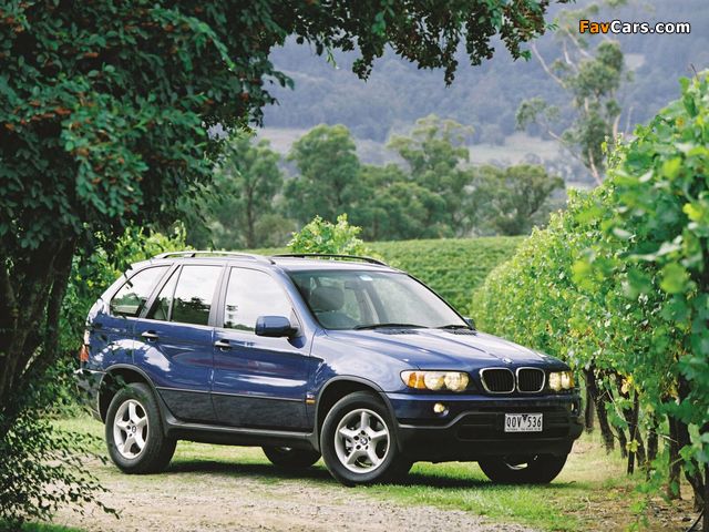 BMW X5 3.0i AU-spec (E53) 2000–03 wallpapers (640 x 480)