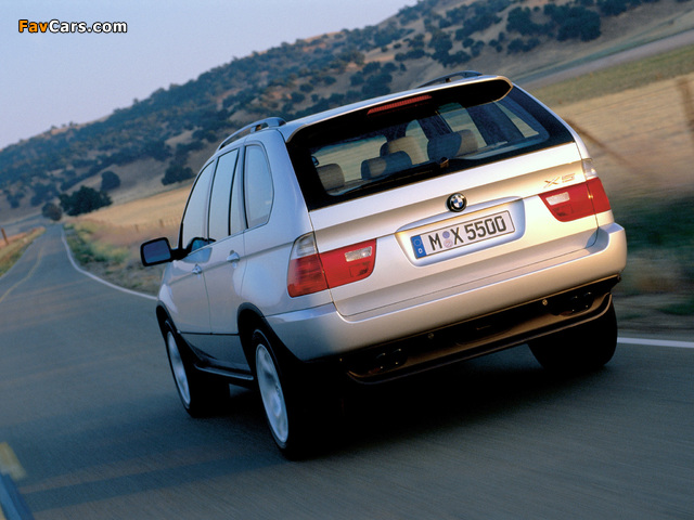 BMW X5 4.4i (E53) 2000–03 wallpapers (640 x 480)