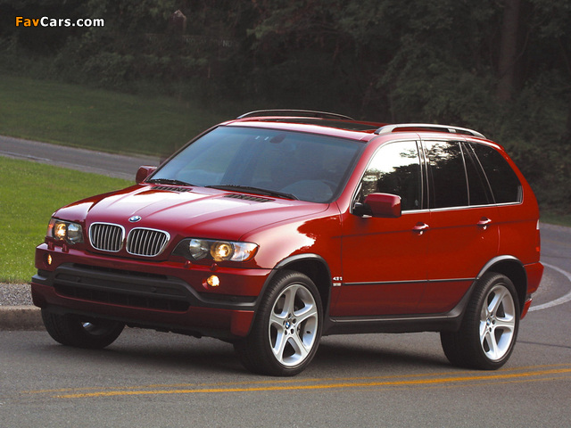 BMW X5 4.6is US-spec (E53) 2002–03 wallpapers (640 x 480)
