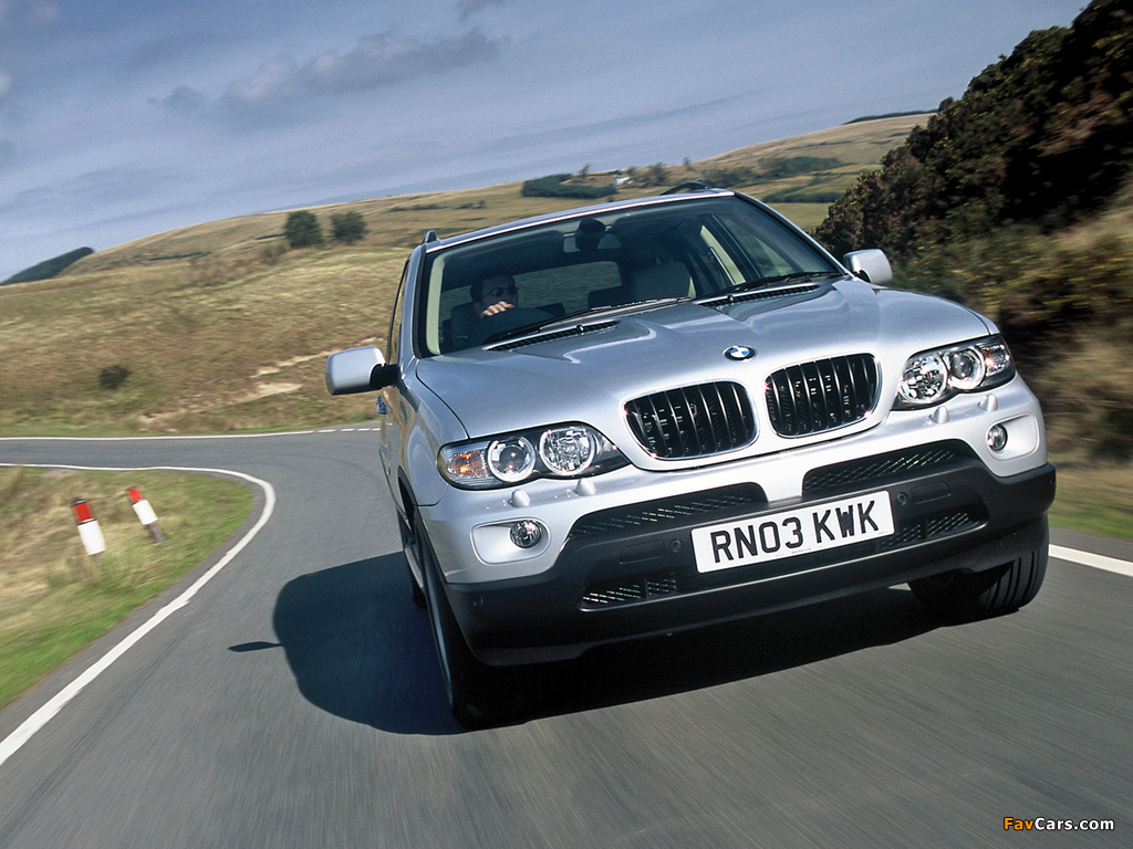 BMW X5 3.0d UK-spec (E53) 2003–07 wallpapers (1024 x 768)