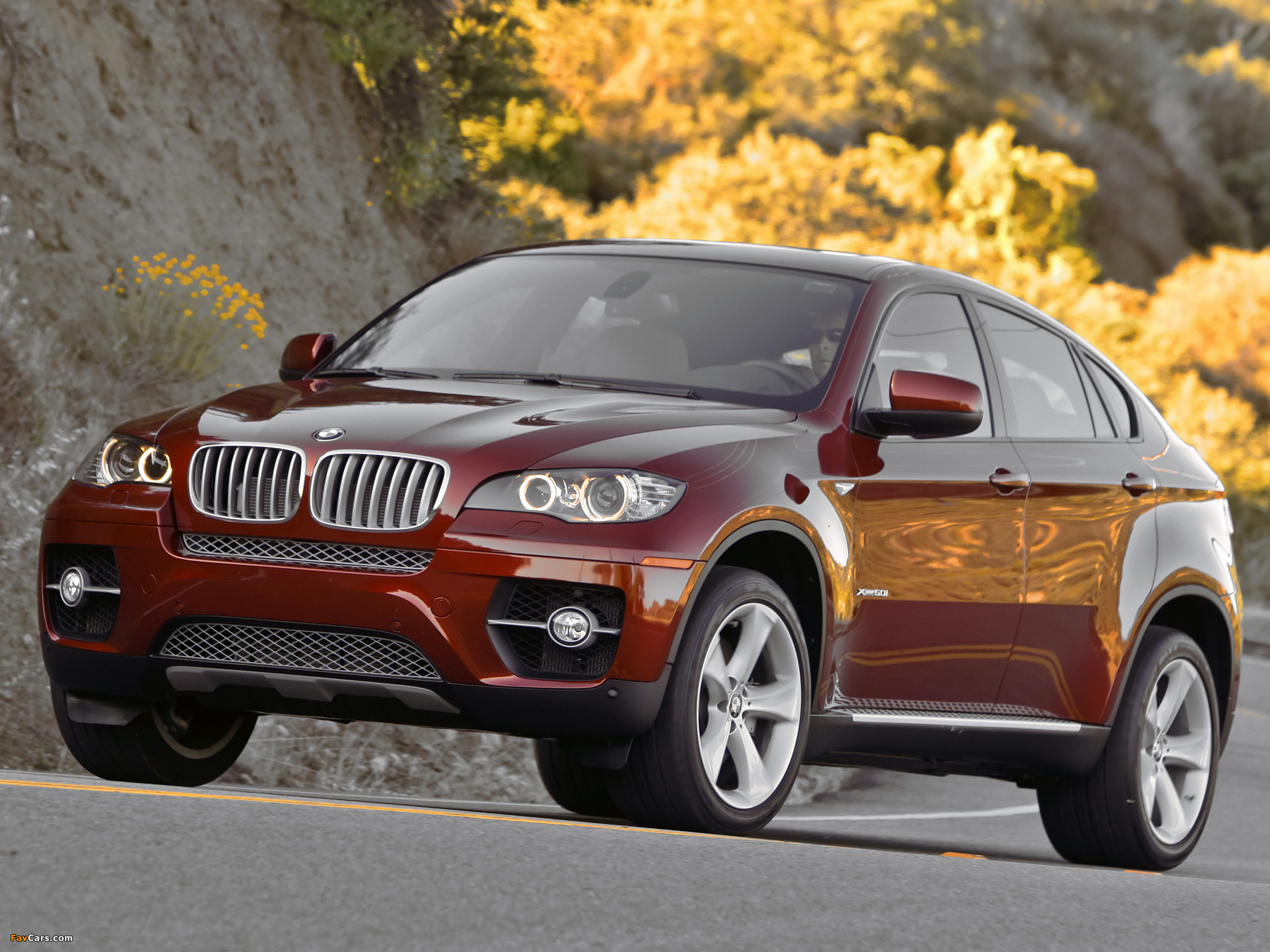 BMW X6 xDrive50i US-spec (E71) 2008–12 wallpapers (2048 x 1536)