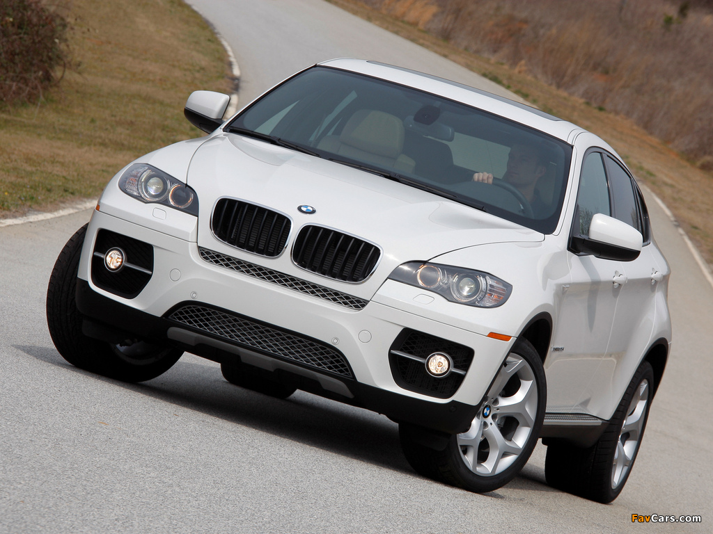 BMW X6 xDrive35i US-spec (E71) 2008–12 wallpapers (1024 x 768)