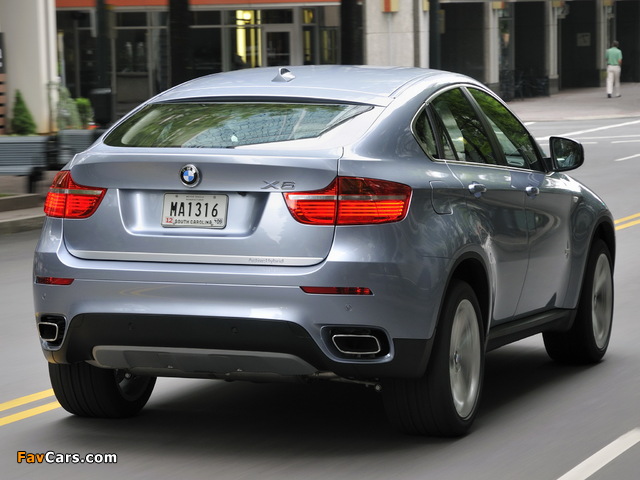 BMW X6 ActiveHybrid (E72) 2009–11 images (640 x 480)