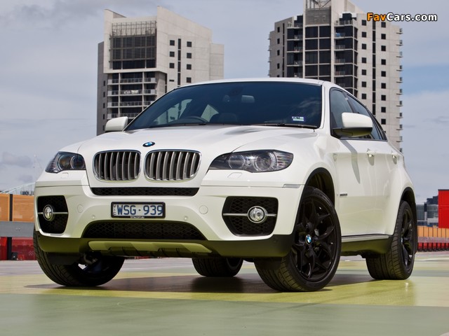 BMW X6 xDrive50i AU-spec (E71) 2009–12 photos (640 x 480)