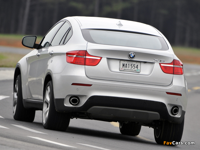 BMW X6 xDrive35d US-spec (E71) 2008–12 wallpapers (640 x 480)