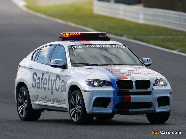 BMW X6 M MotoGP Safety Car (E71) 2009–10 wallpapers (640 x 480)