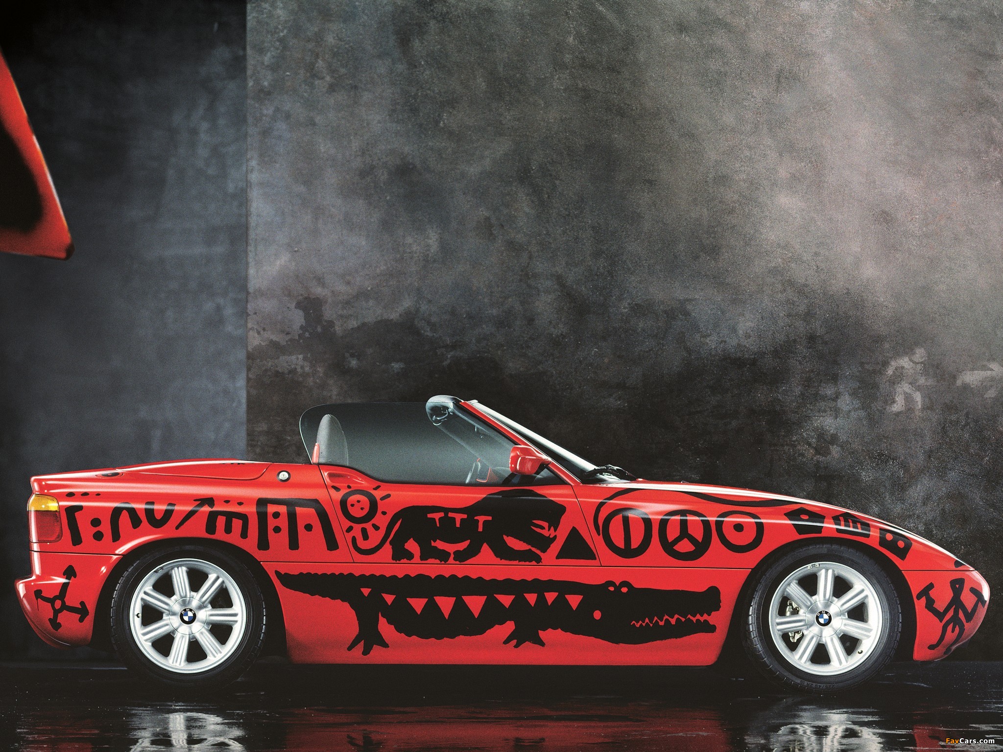 BMW Z1 Art Car by A.R. Penck (E30) 1991 wallpapers (2048 x 1536)