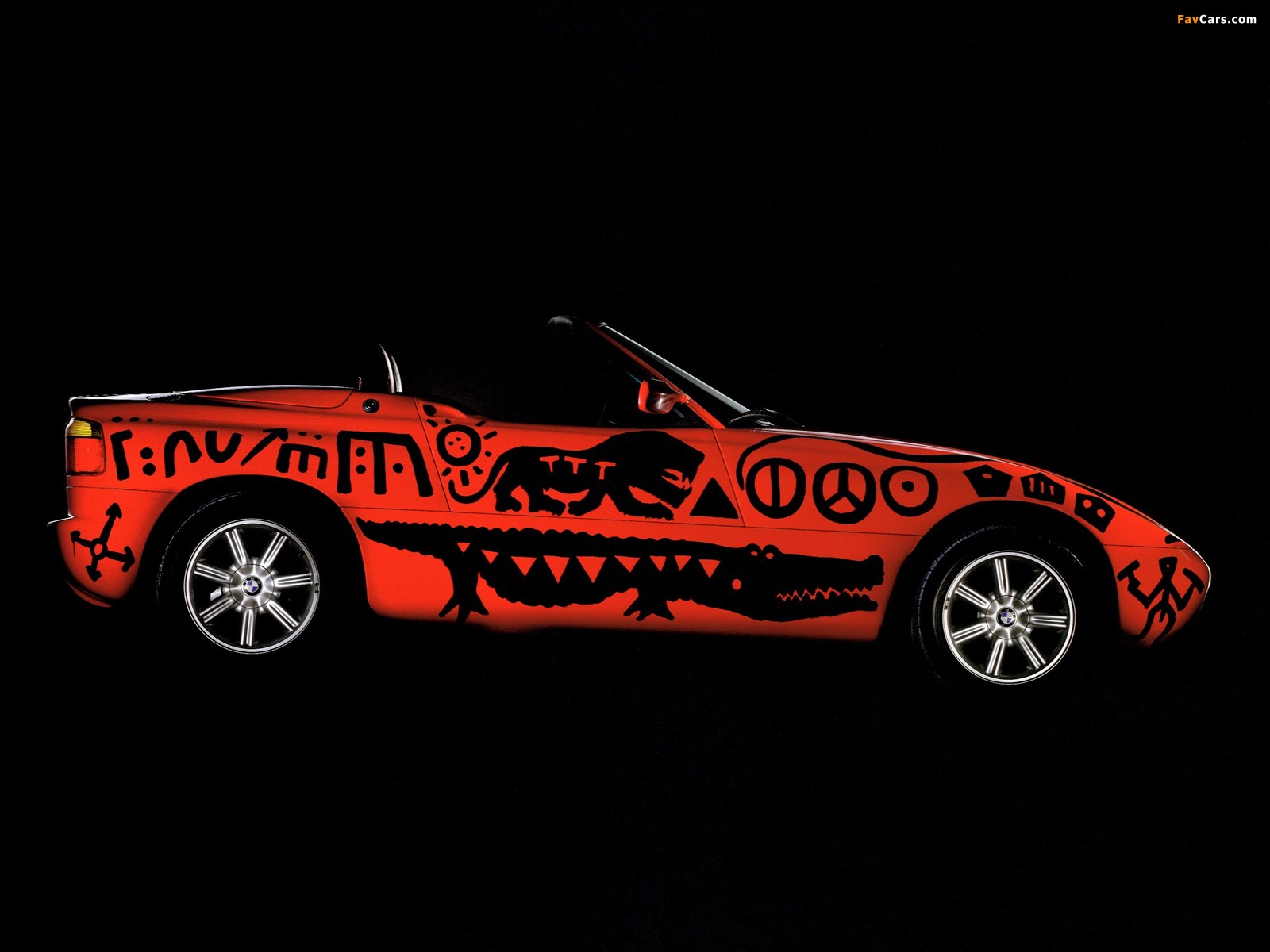 BMW Z1 Art Car by A.R. Penck (E30) 1991 wallpapers (1600 x 1200)