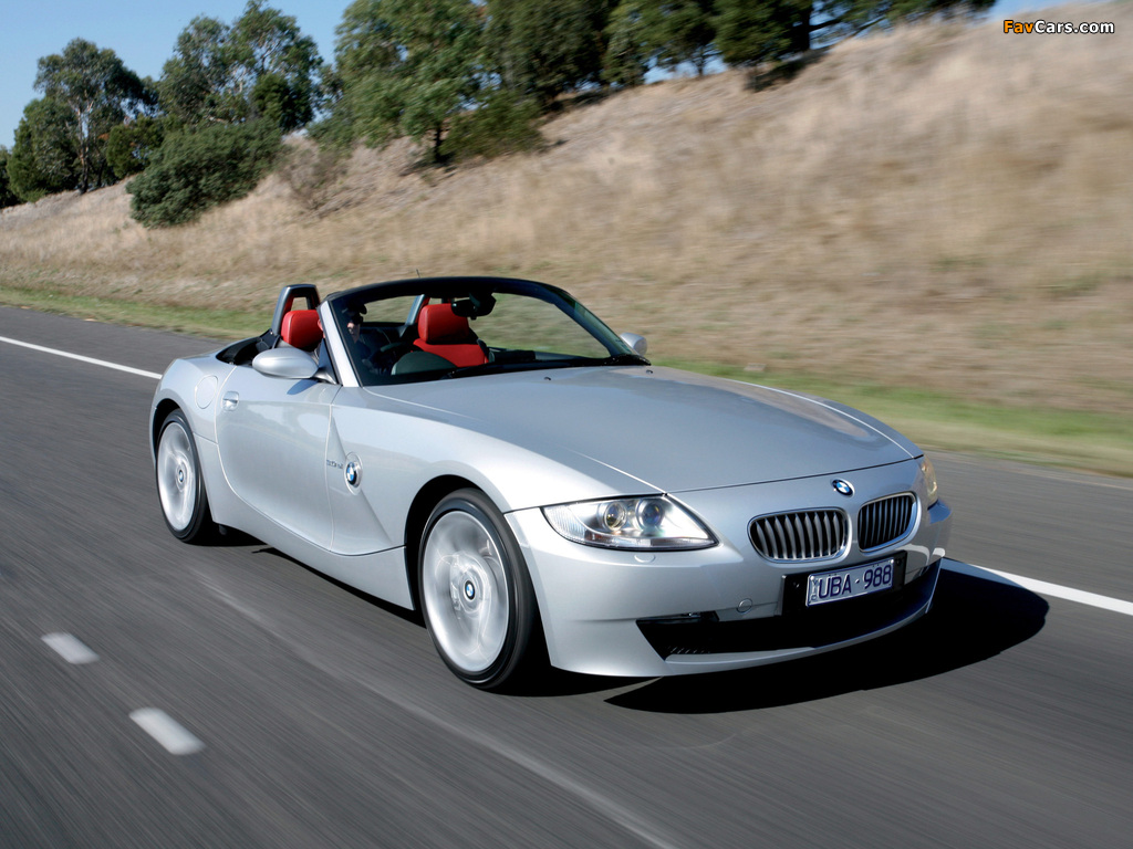 BMW Z4 3.0si Roadster AU-spec (E85) 2005–09 wallpapers (1024 x 768)