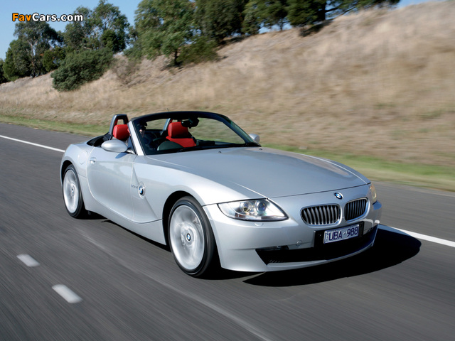 BMW Z4 3.0si Roadster AU-spec (E85) 2005–09 wallpapers (640 x 480)