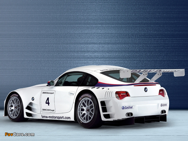BMW Z4 M Coupe Race Car (E85) 2006–09 images (640 x 480)