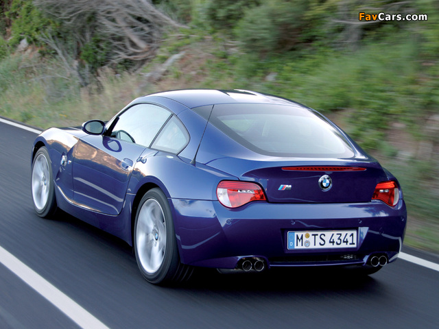 BMW Z4 M Coupe (E85) 2006–08 photos (640 x 480)