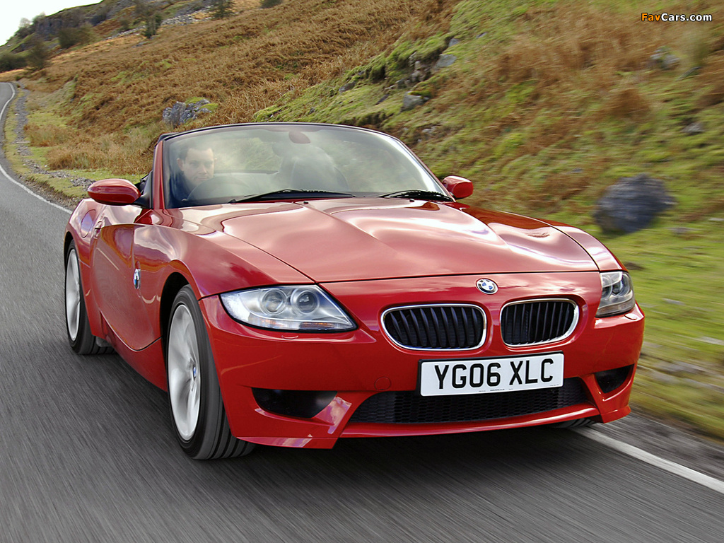 BMW Z4 M Roadster UK-spec (E85) 2006–08 pictures (1024 x 768)