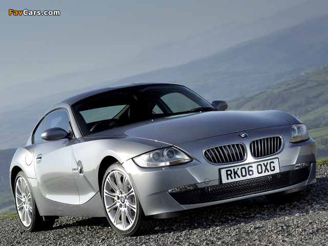 BMW Z4 3.0si Coupe UK-spec 2006–09 wallpapers (640 x 480)
