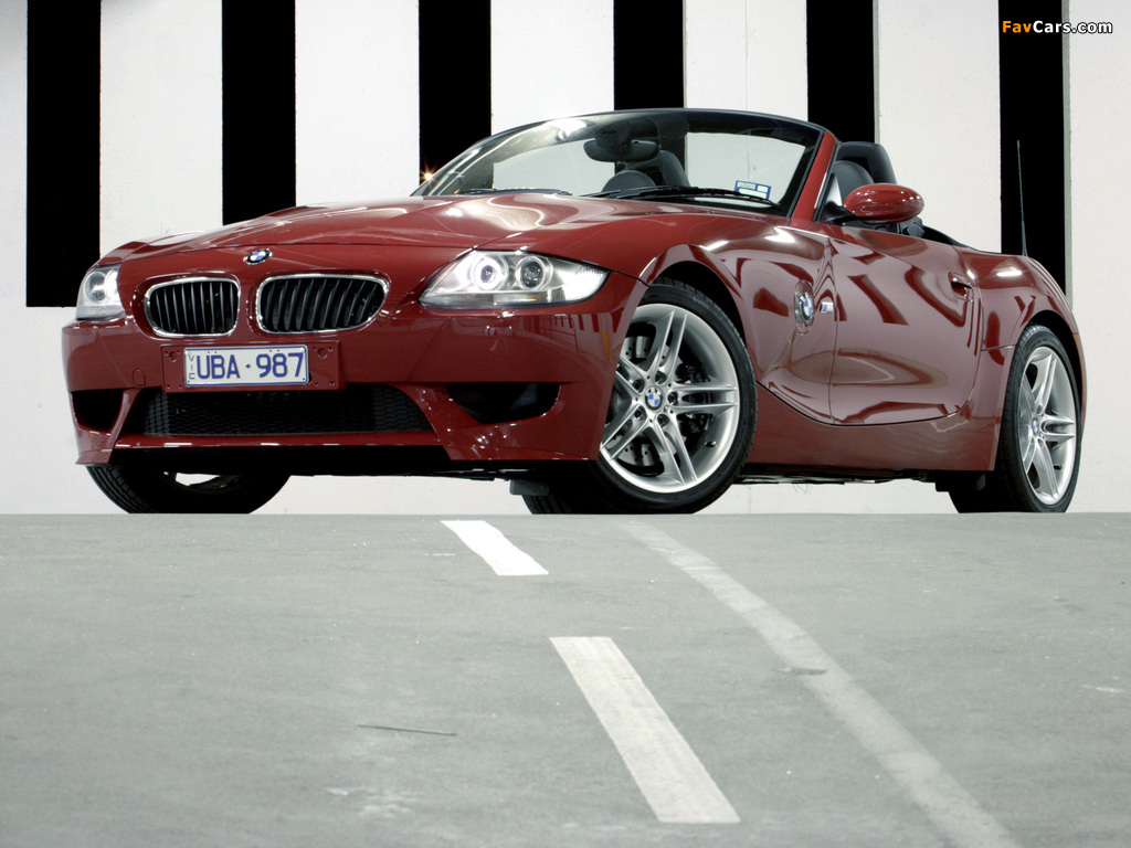 BMW Z4 M Roadster AU-spec (E85) 2006–08 wallpapers (1024 x 768)