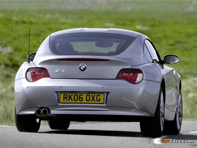 Photos of BMW Z4 3.0si Coupe UK-spec 2006–09 (640 x 480)