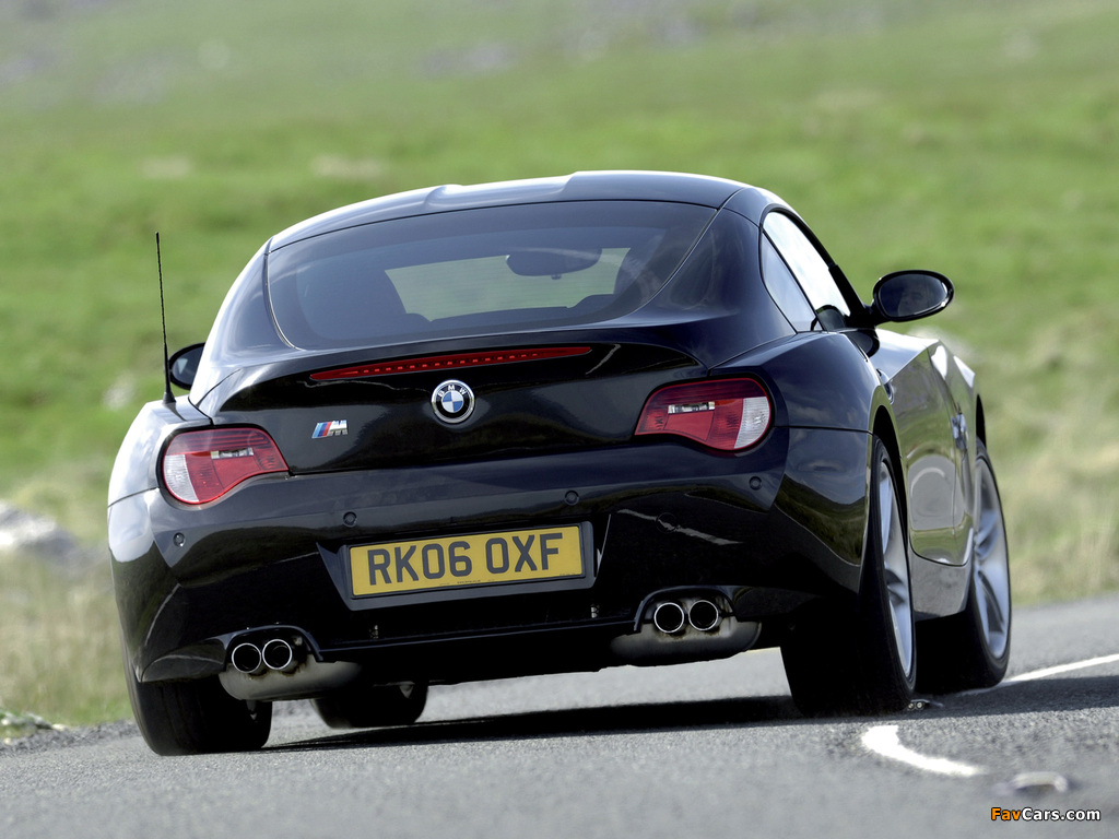 Pictures of BMW Z4 M Coupe UK-spec (E85) 2006–08 (1024 x 768)