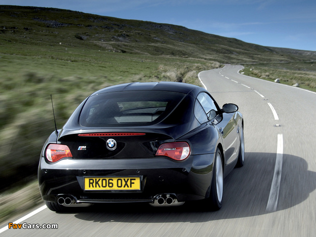 Pictures of BMW Z4 M Coupe UK-spec (E85) 2006–08 (640 x 480)