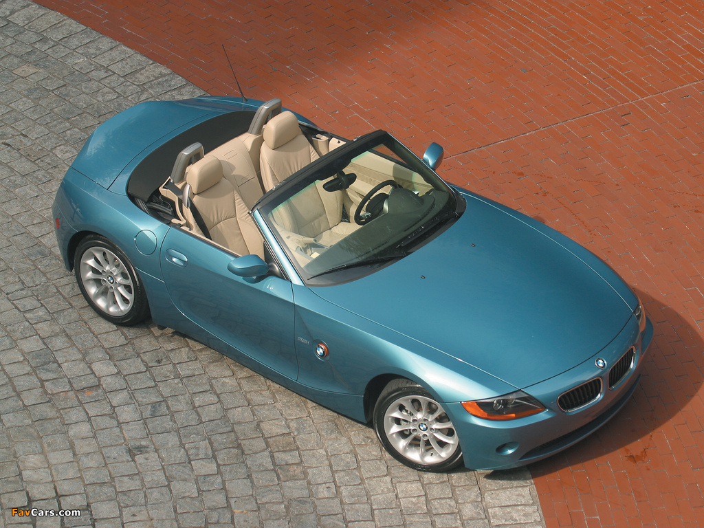 BMW Z4 2.5i Roadster US-spec (E85) 2002–05 wallpapers (1024 x 768)