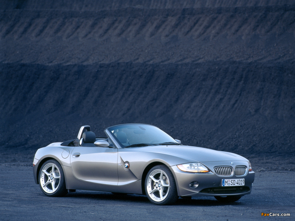 BMW Z4 3.0i Roadster (E85) 2002–05 wallpapers (1024 x 768)