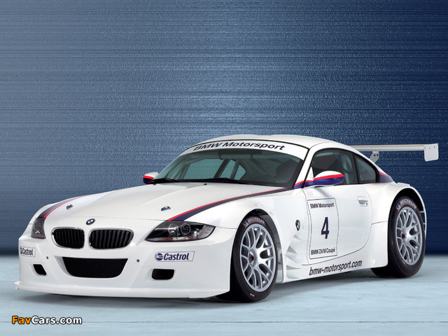 BMW Z4 M Coupe Race Car (E85) 2006–09 wallpapers (640 x 480)