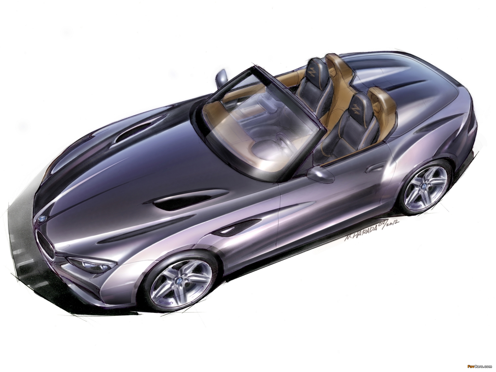 Sketch BMW Zagato Roadster 2012 pictures (2048 x 1536)