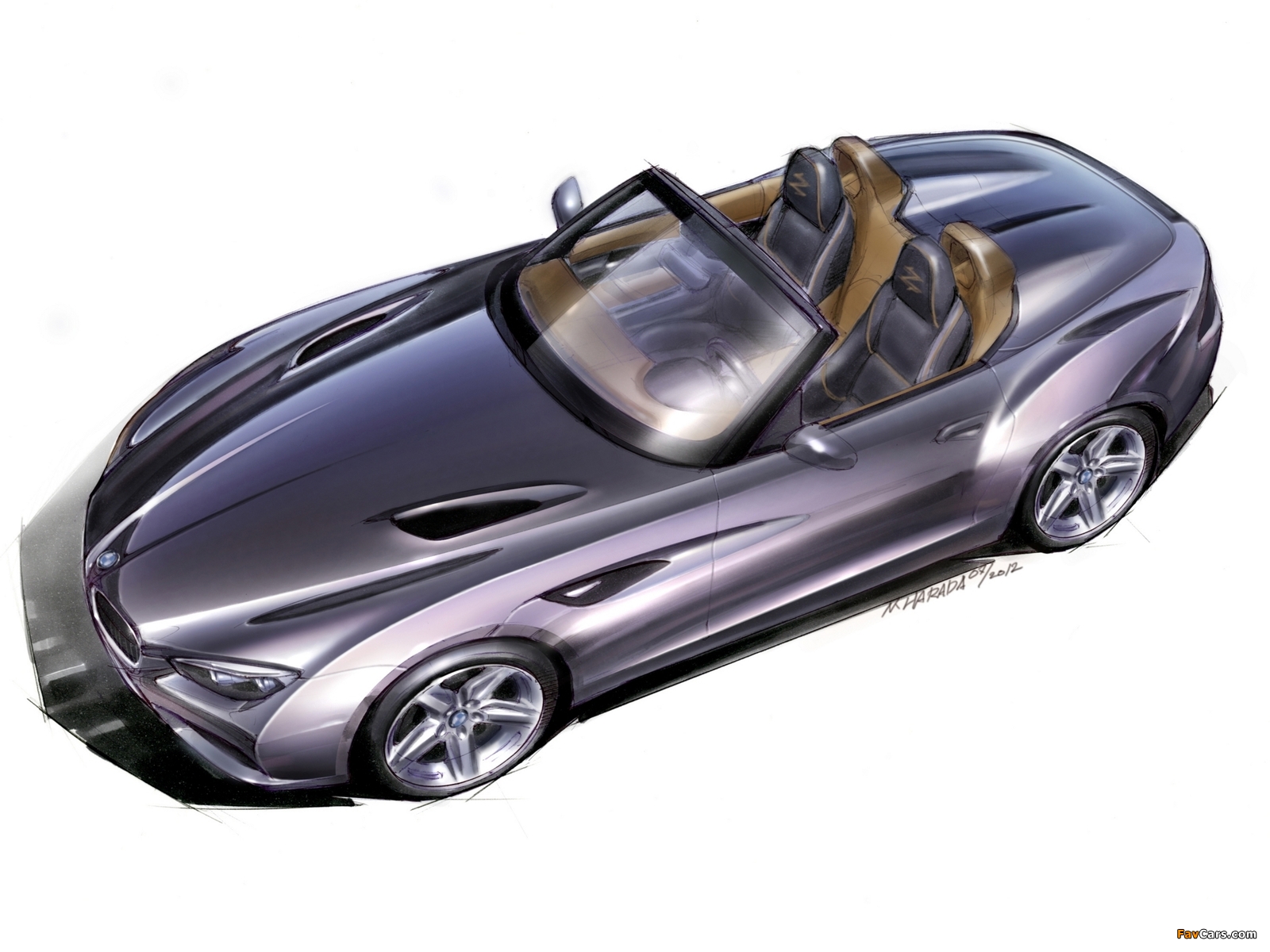 Sketch BMW Zagato Roadster 2012 pictures (1600 x 1200)