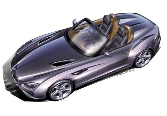 Sketch BMW Zagato Roadster 2012 pictures