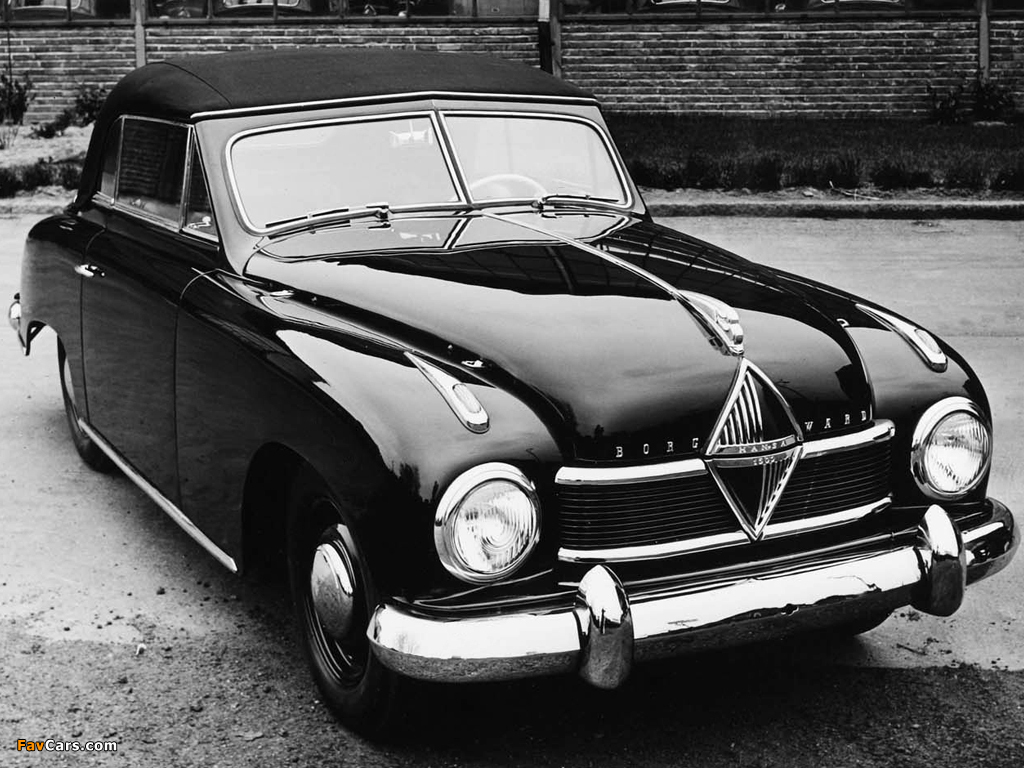 Borgward Hansa 1500 Sports Cabriolet 1950–54 photos (1024 x 768)