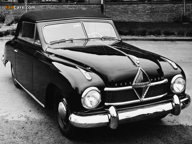 Borgward Hansa 1500 Sports Cabriolet 1950–54 photos (640 x 480)
