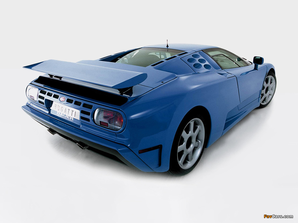 Bugatti EB110 SS by Dauer 1998–99 wallpapers (1024 x 768)