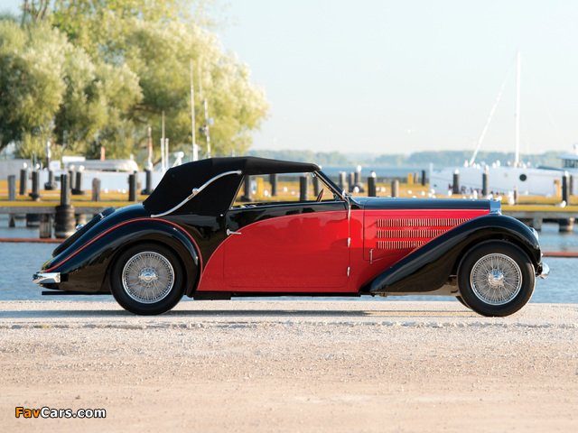 Bugatti Type 57 Stelvio Cabriolet by Gangloff (№57569) 1938 pictures (640 x 480)