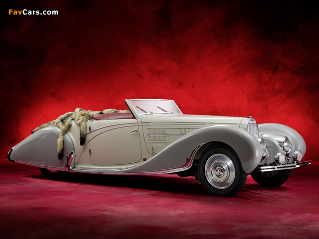 Bugatti Type 57C Cabriolet by Gangloff 1938 wallpapers (640 x 480)