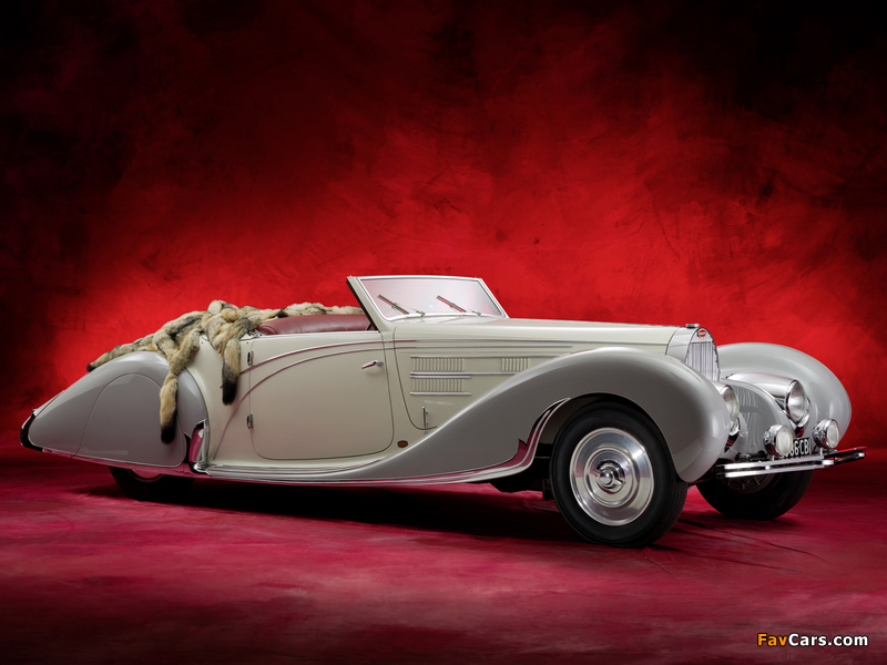 Bugatti Type 57C Cabriolet by Gangloff 1938 wallpapers (800 x 600)