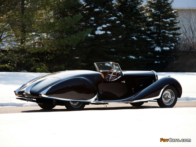 Photos of Bugatti Type 57C Roadster (#57617) 1937 (640 x 480)