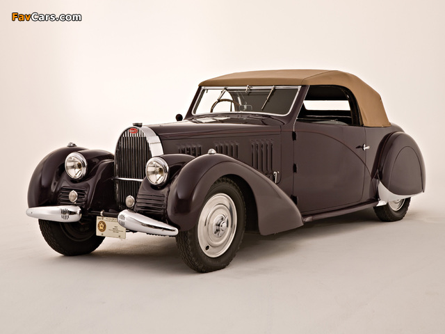 Bugatti Type 57 Stelvio Drophead Coupe by Gangloff (№57440) 1937 wallpapers (640 x 480)