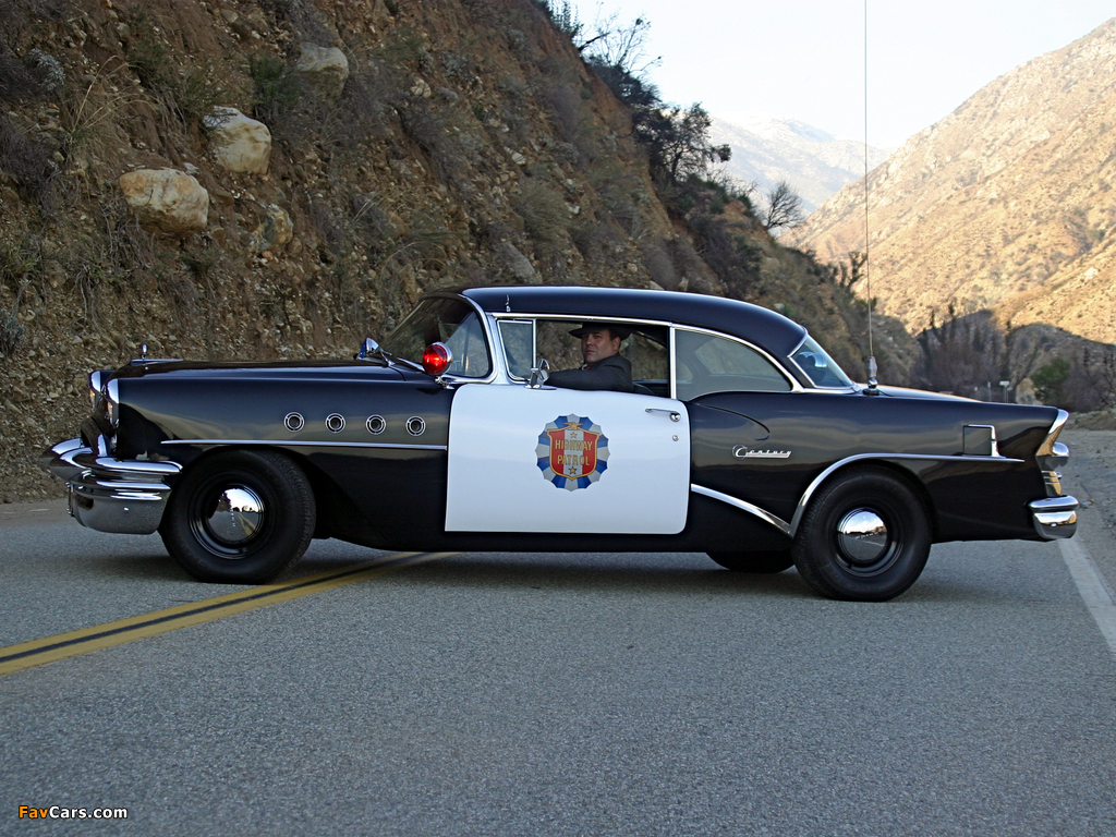 Buick Century 2-door Riviera Hardtop Highway Patrol (66R-4637) 1955 photos (1024 x 768)