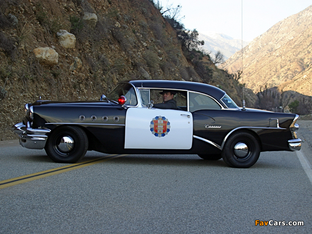 Buick Century 2-door Riviera Hardtop Highway Patrol (66R-4637) 1955 photos (640 x 480)