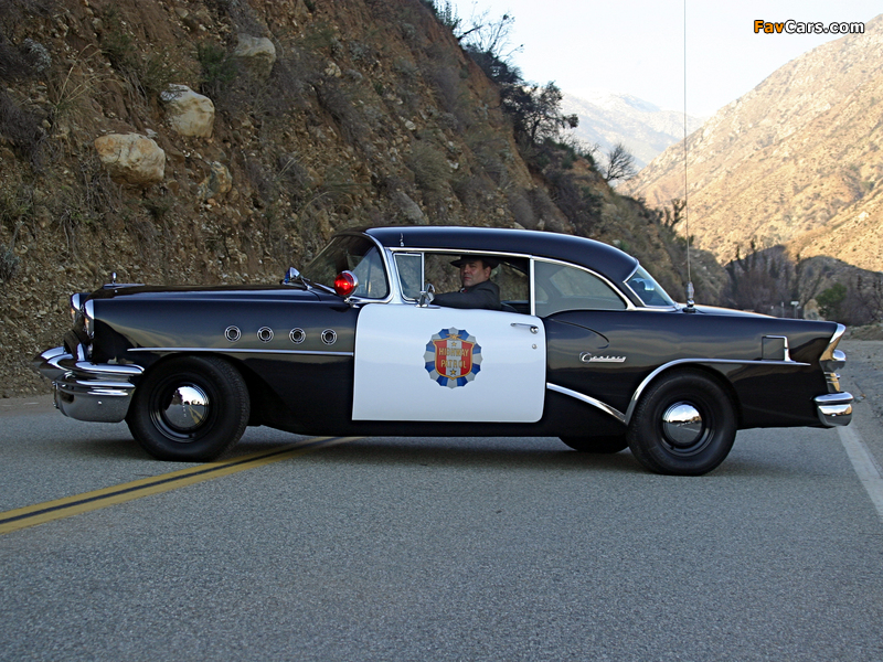 Buick Century 2-door Riviera Hardtop Highway Patrol (66R-4637) 1955 photos (800 x 600)