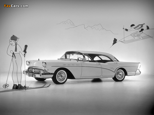Buick Century 4-door Riviera Hardtop (63-4639) 1957 wallpapers (640 x 480)
