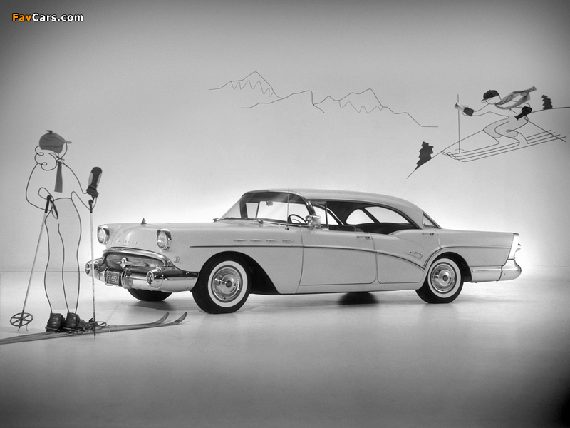 Buick Century 4-door Riviera Hardtop (63-4639) 1957 wallpapers (800 x 600)