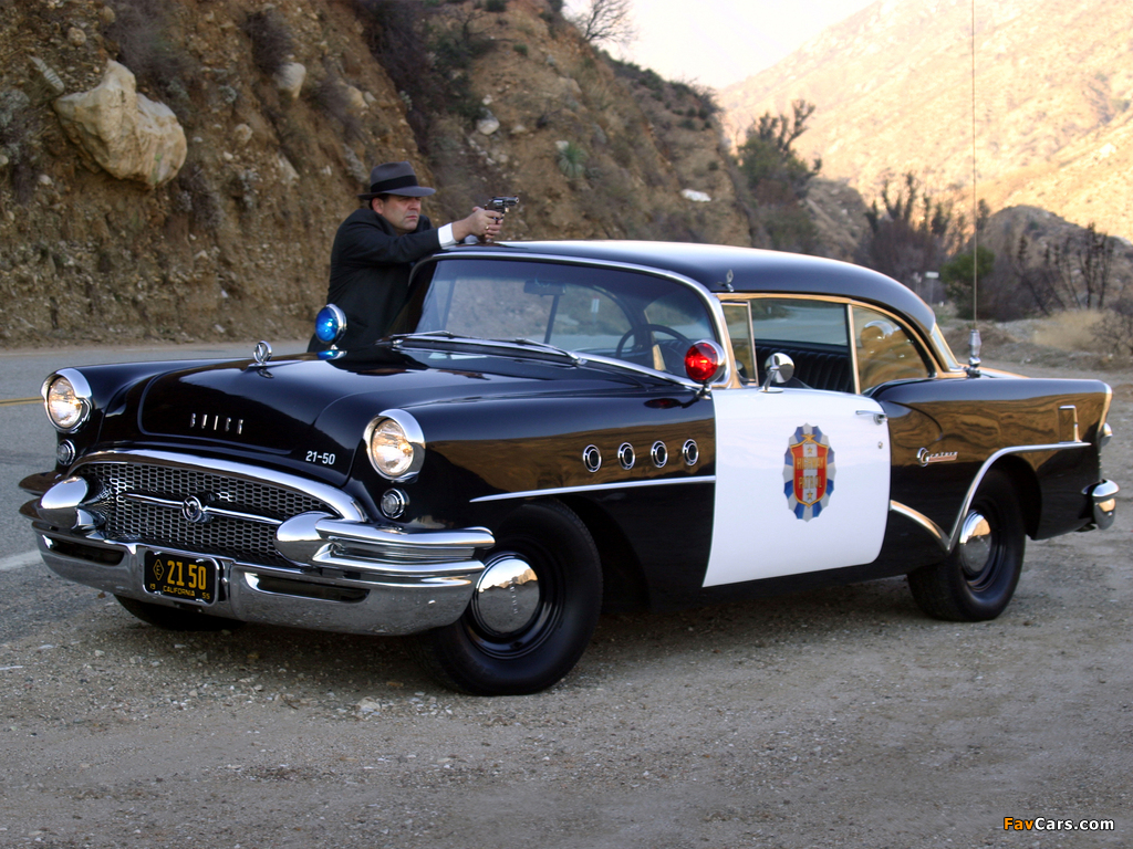 Photos of Buick Century 2-door Riviera Hardtop Highway Patrol (66R-4637) 1955 (1024 x 768)