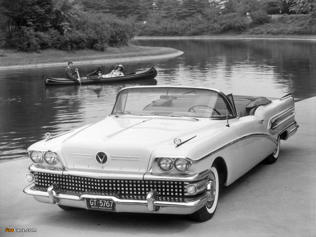 Pictures of Buick Century Convertible (66C-4667X) 1958 (1024 x 768)